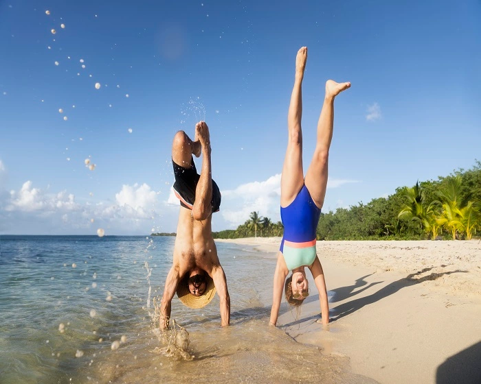 Couple on Gold Coast Beach